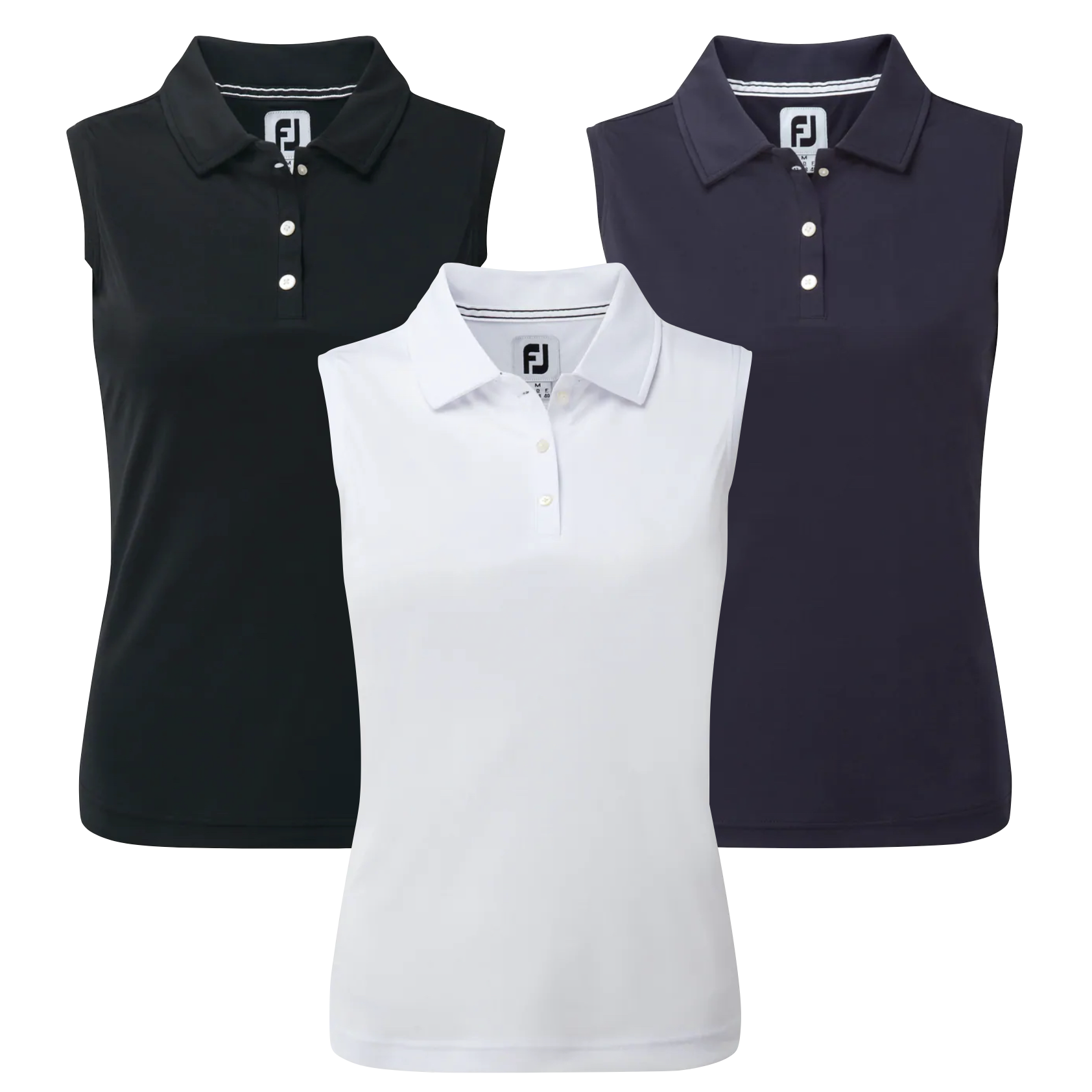 FootJoy Ladies Interlock Sleeveless Solid Golf Shirt SALE